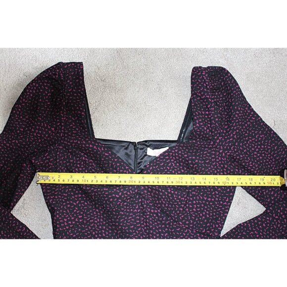 New w/Tags - Parker "Muccia" 80s-Style Sweetheart Dress, Velvet Jacquard - sz 10 - Picture 9 of 14